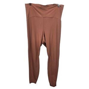 Old Navy Active Powerlite Extra High Rise Leggings XL Tall Brown Rust Terracotta